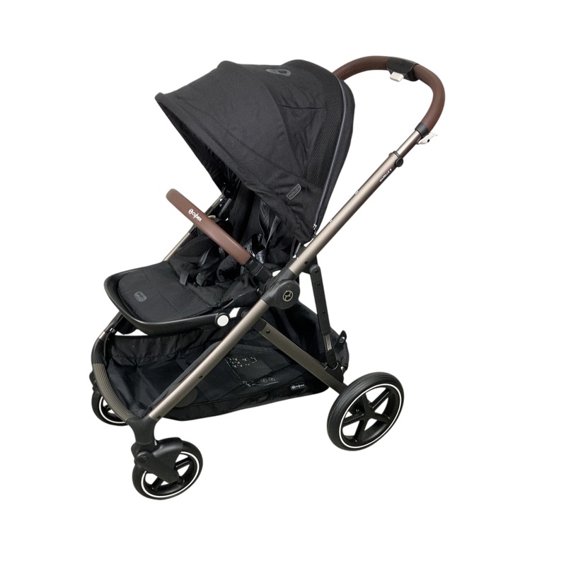 Cybex Gazelle S Modular Stroller, 2023, Moon Black, Taupe Frame