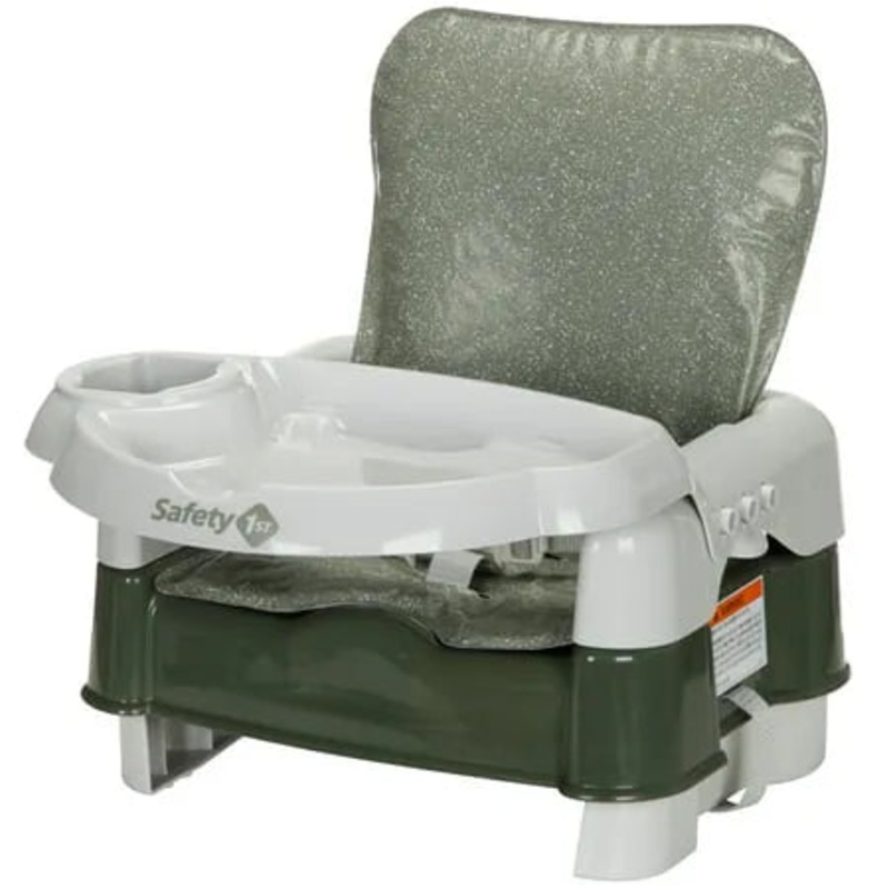 Deluxe 5-in-1 Sit, Snack & Go Convertible Booster Seat – Olive (See Description)