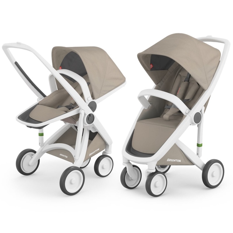 Greentom 2 in 1 Stroller – White/Sand
