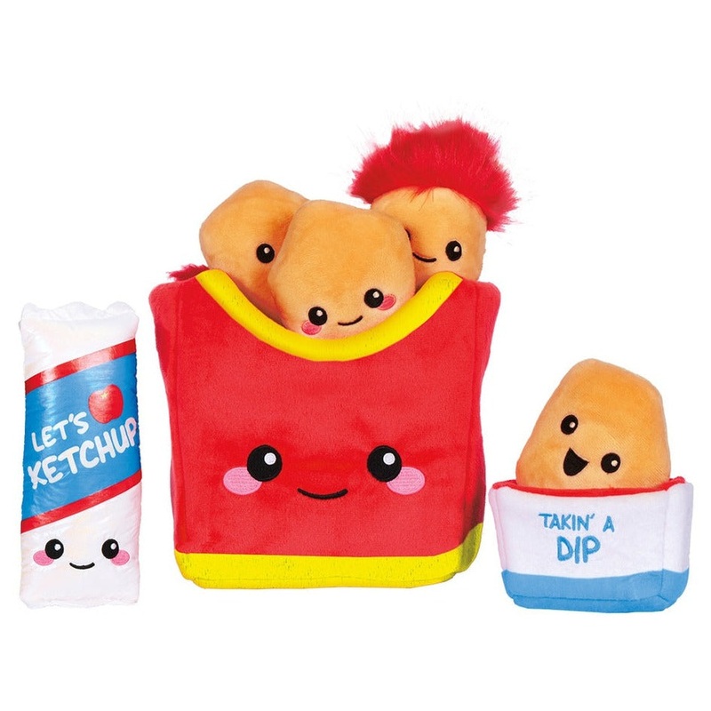 Iscream Chicken Nuggets Furry and Fleece Plush