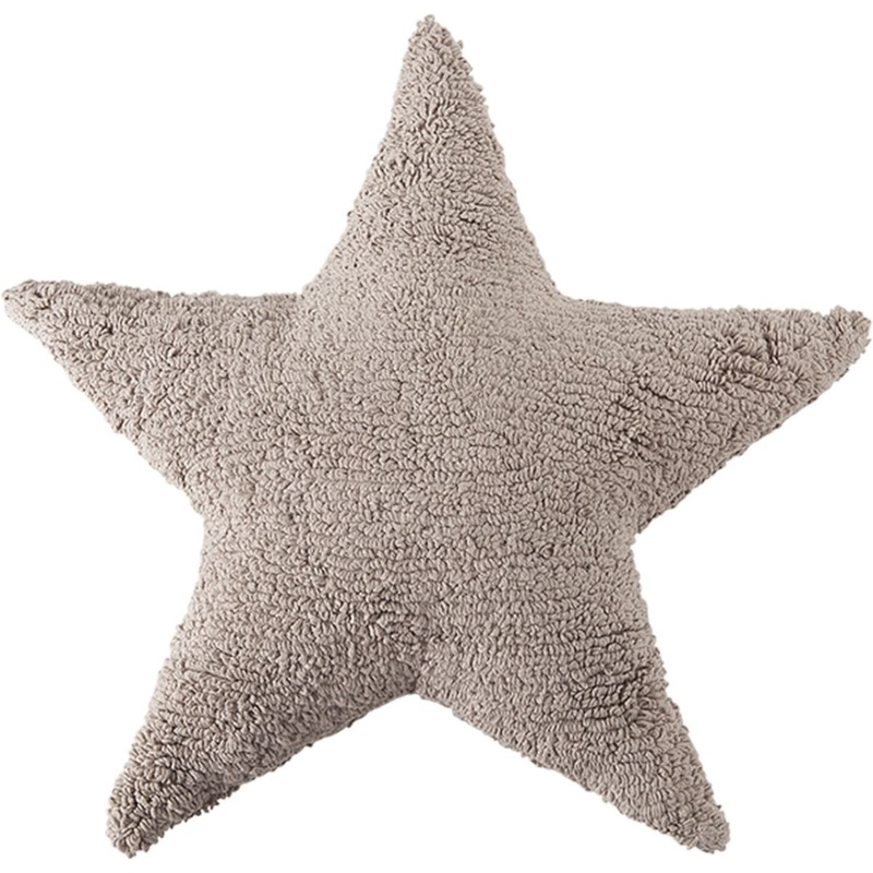 Lorena Canals Star Cushion – Linen (1’9″ x 1’9″)