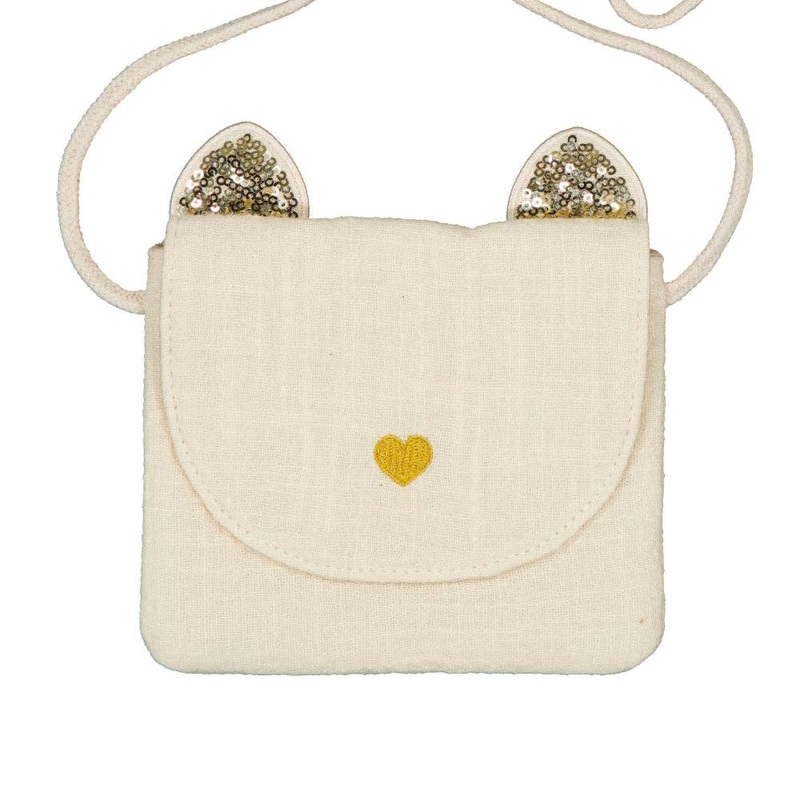 Luciole et Petit Pois Handbag – Ecru Cat