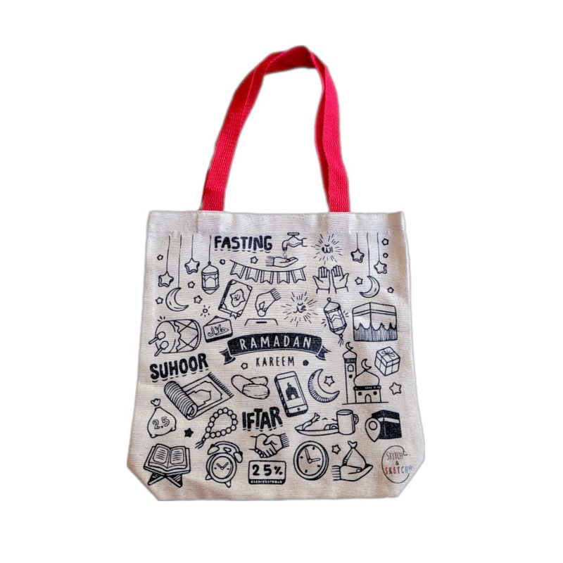 Ramadan Medium Tote Bag  Color It Yourself!