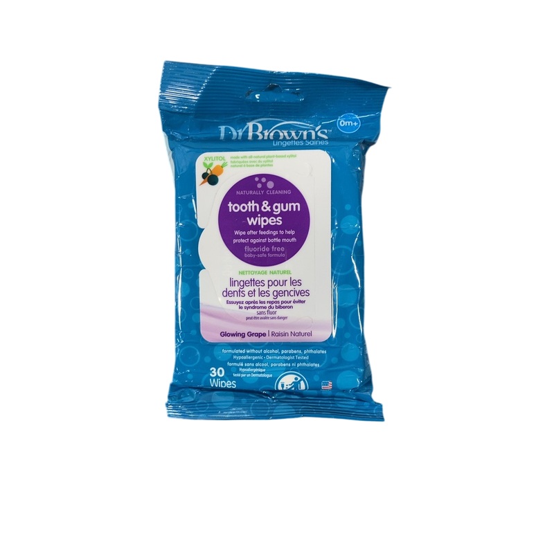 Dr. Brown’s Tooth and Gum Wipes, 30 Count