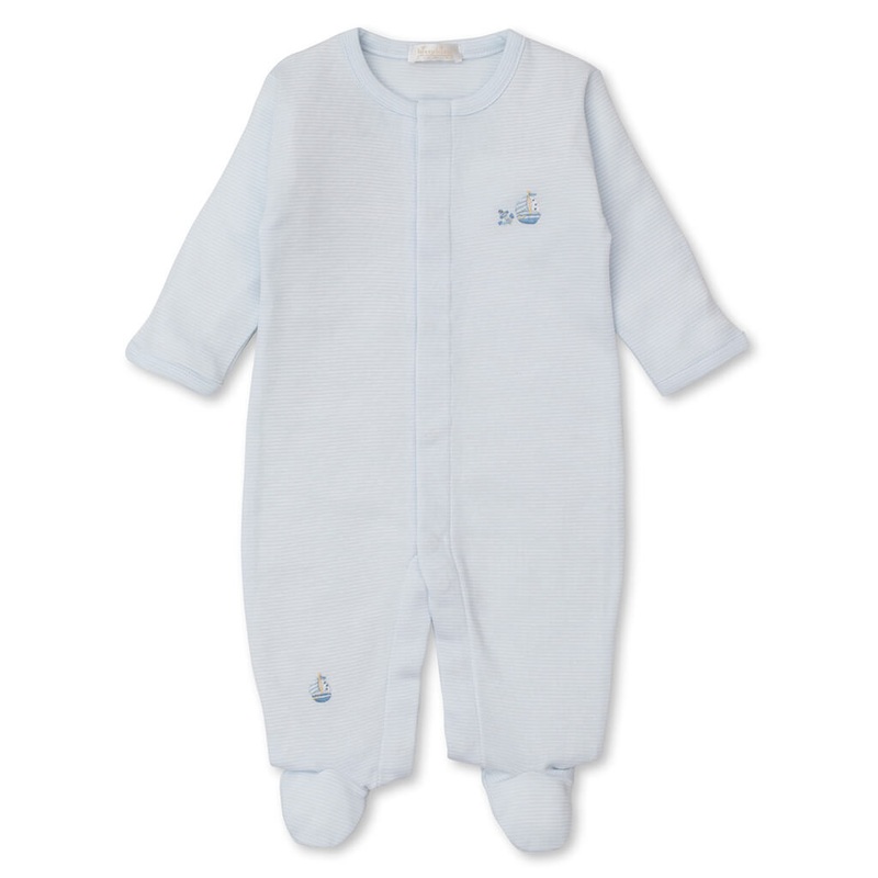 Kissy Kissy Striped Embroidered Footie  Medley