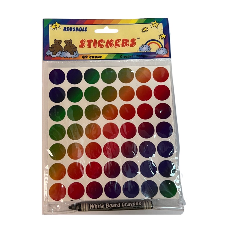 Reusable Rainbow Stickers
