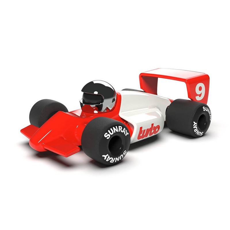 Turbo Race Car Toy Lauper Red White