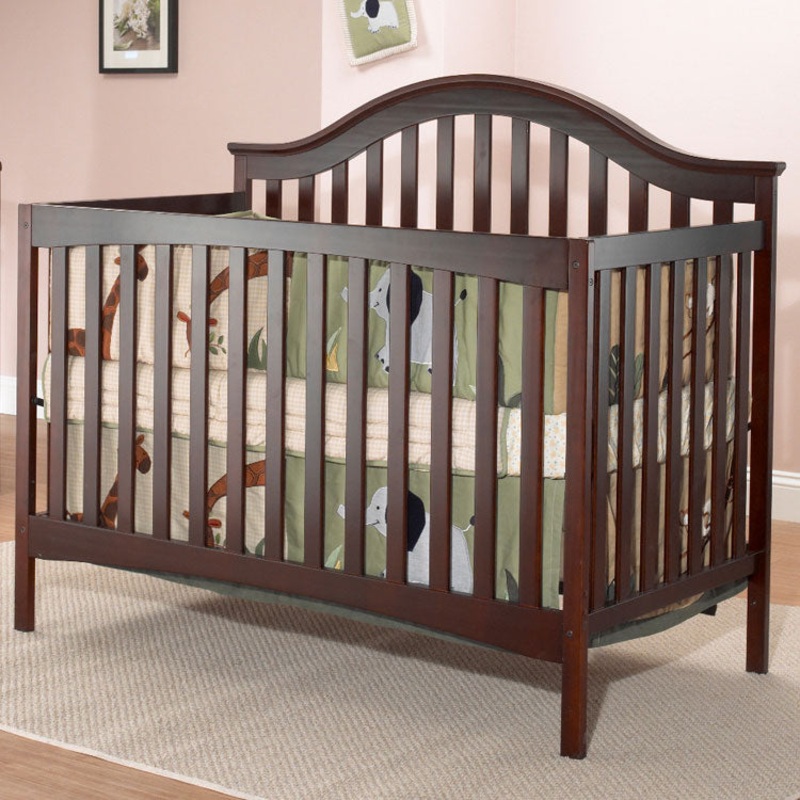 SB2 Lynn Crib with Toddler Rail in Merlot