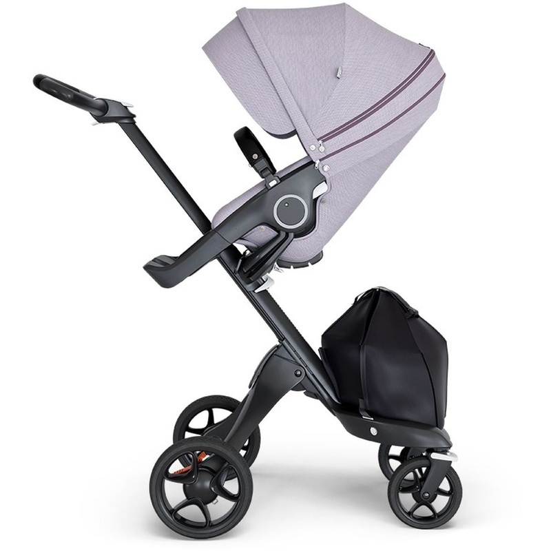 Stokke Xplory 6 Stroller – Brushed Lilac/Black/Black