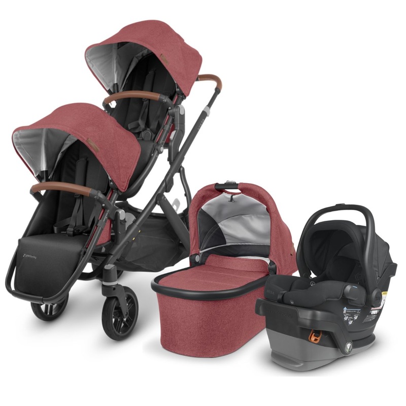 UPPAbaby VISTA V2 Double Stroller + MESA V2 Travel System Bundle – Lucy / Jake