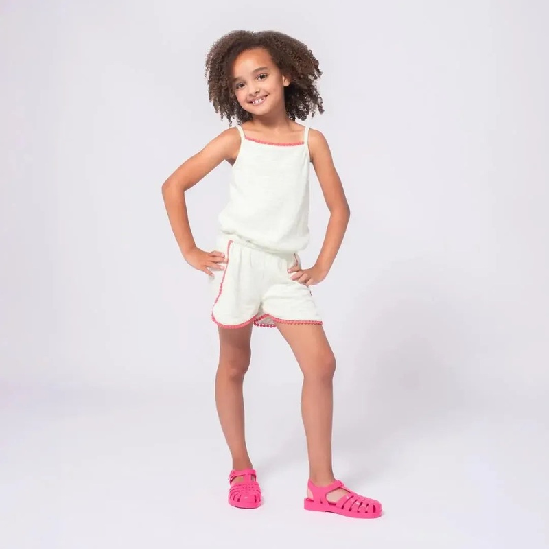 Appaman – Tank Shortie Romper – Green Stripe