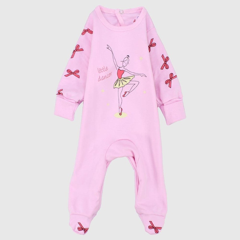 Ballerina Long-Sleeved Baby Footie