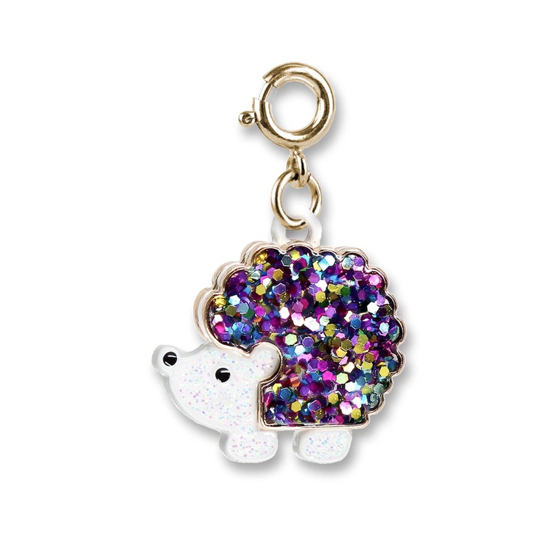 Charm It Gold Glitter Hedgehog Charm