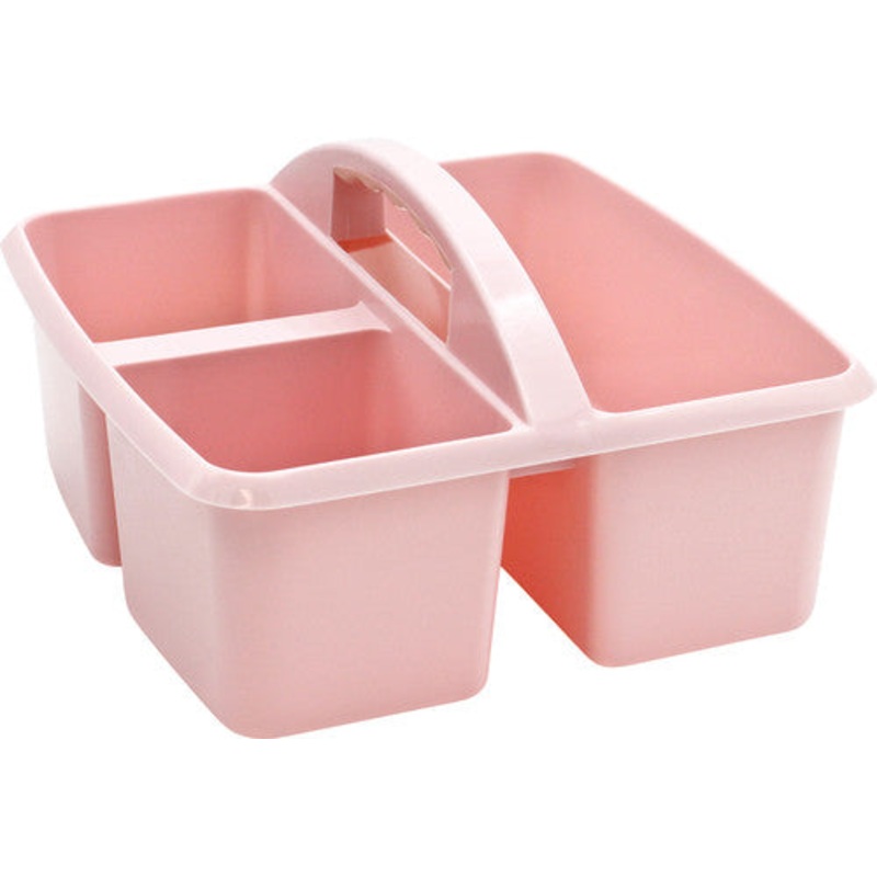 Light Pink Plastic Storage Caddy