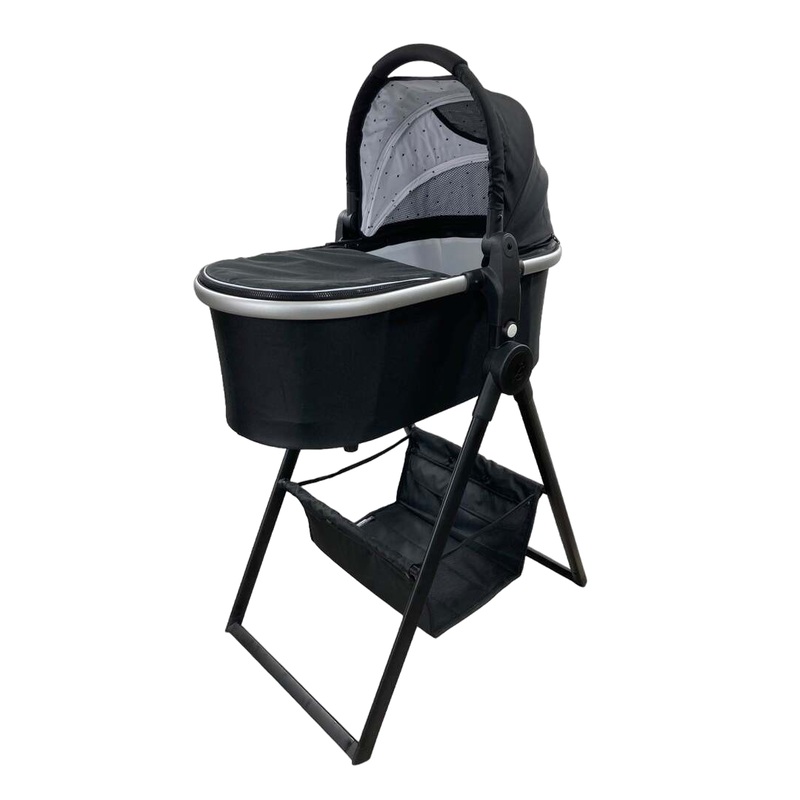 Mockingbird Bassinet with Stand, Black