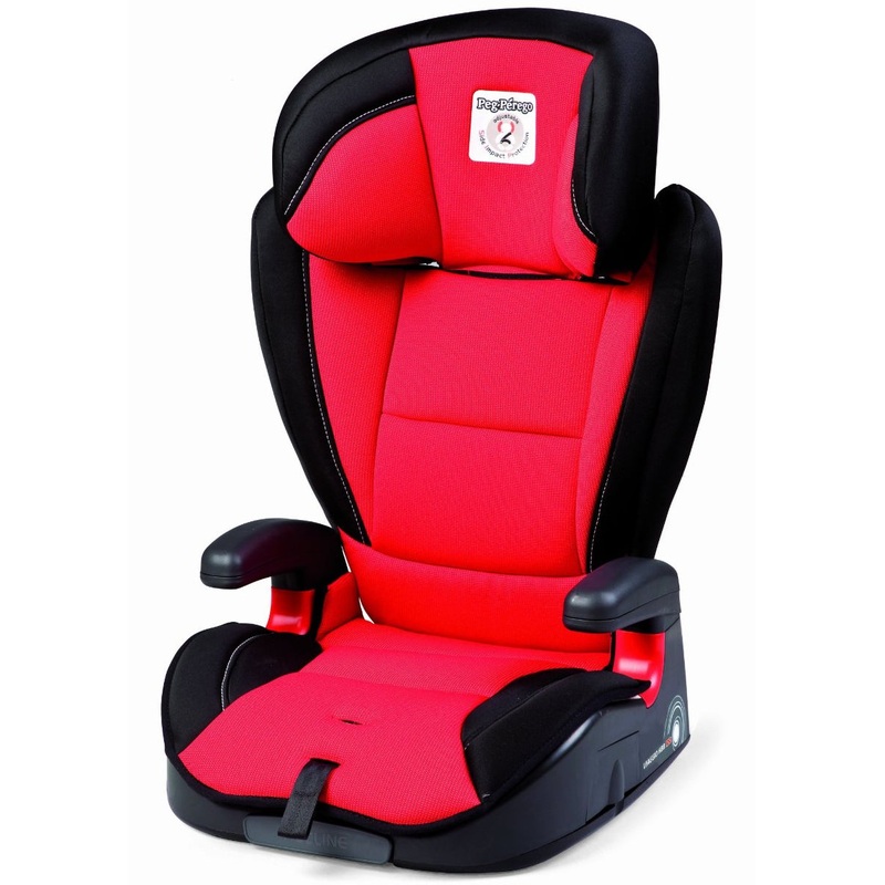 Peg Perego Viaggio HBB 120 High Back Booster Car Seat in Crystal Red