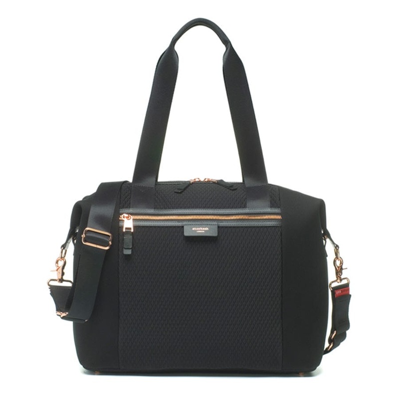 Storksak Stevie Luxe Diaper Bag Scuba Black