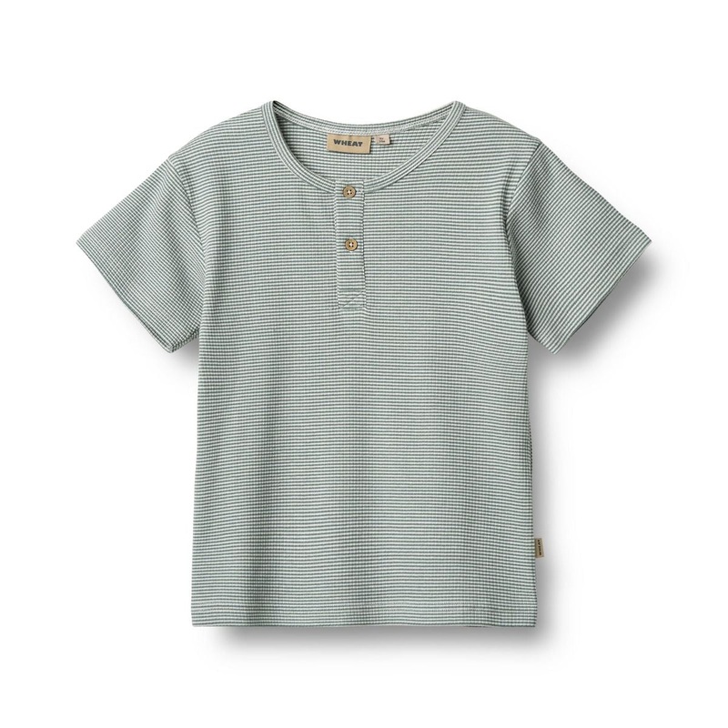 Wheat Lumi Short Sleeve T-Shirt – Stormy Sea Stripe