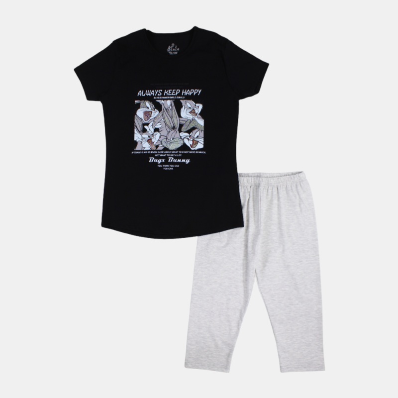Bugs Bunny Girls Cotton Pajama Set