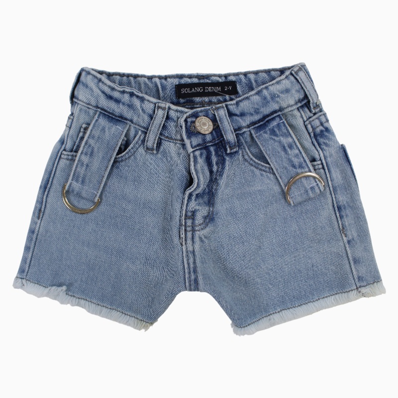 Girls Denim Shorts  Light Wash Jeans