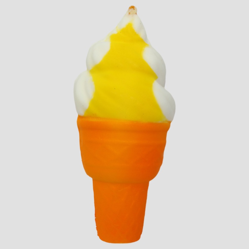 Kids Ice Cream Toy Set Soft Vinyl, Colorful Pretend Play Toy