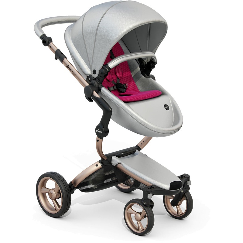 Mima 2019 Xari Complete Stroller, Rose Gold – Argento / Magenta