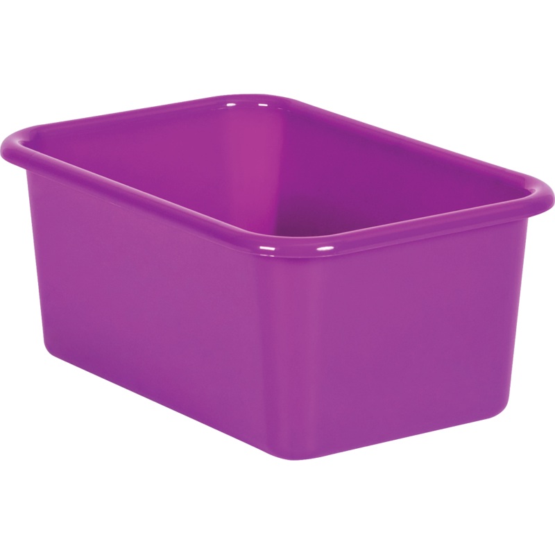 Purple Small Plastic Storage Bin
