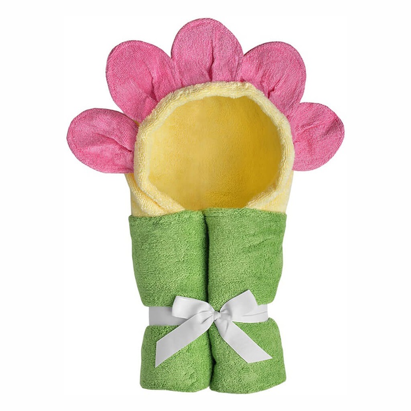 Character Hooded Towel Flower