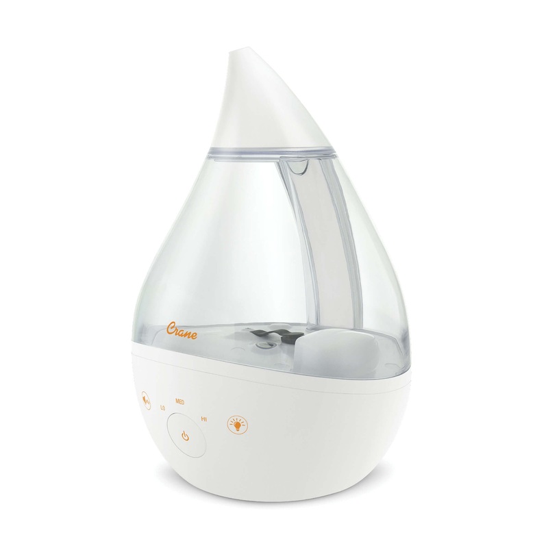 Crane Drop 2.0 4-in-1 Humidifier With Sound Machine and Night Light