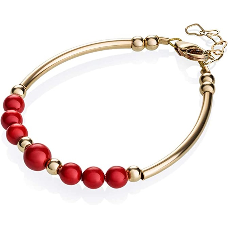 Crystal Dream Red Pearl Banglet – Small+ 6-18 Months