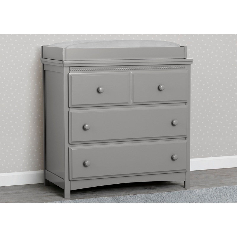 Emerson 3 Drawer Dresser with Changing Top and Interlocking Drawers