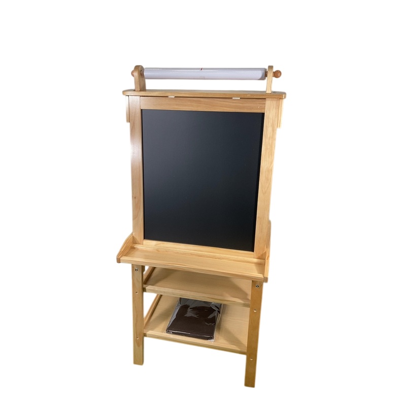 Little Partners Deluxe Learn ‘N Play Art Center Easel, Natural