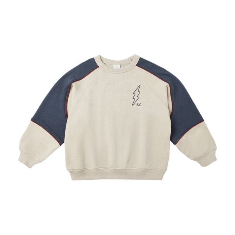 Paneled Sweatshirt – Stone