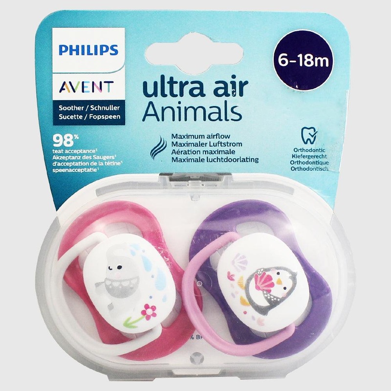 Philips Avent Ultra Air Animals Pacifier 6-18M