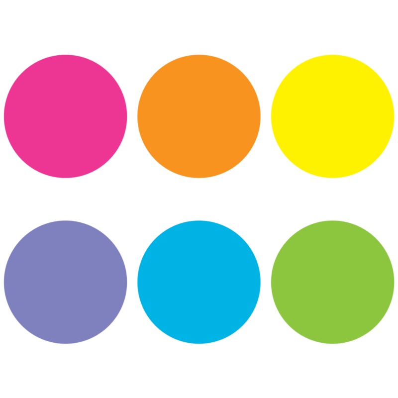 Spot On Bright Circles Carpet Markers – 7″