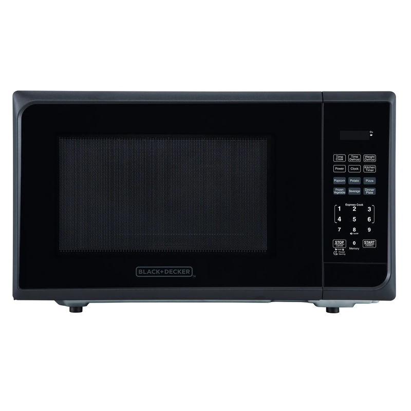 1000W Microwave Oven – Stainless Steel Black (See Description)