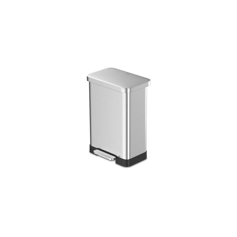 20 GAL Stainless Steel Step On Trash Can With Soft Lid Close (See Description)