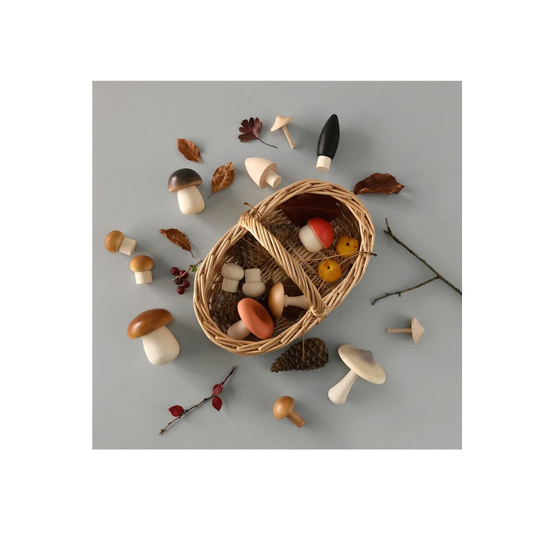 Moon Picnic Forest Mushrooms Basket Set