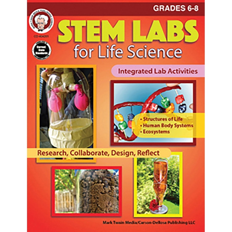 STEM Labs for Life Science Resource Book Grade 6-8 Paperback