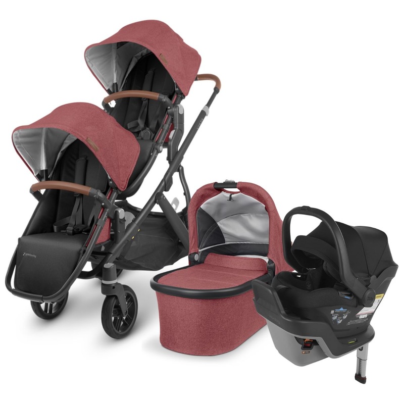 UPPAbaby VISTA V2 Double Stroller + MESA MAX Travel System Bundle – Lucy / Jake