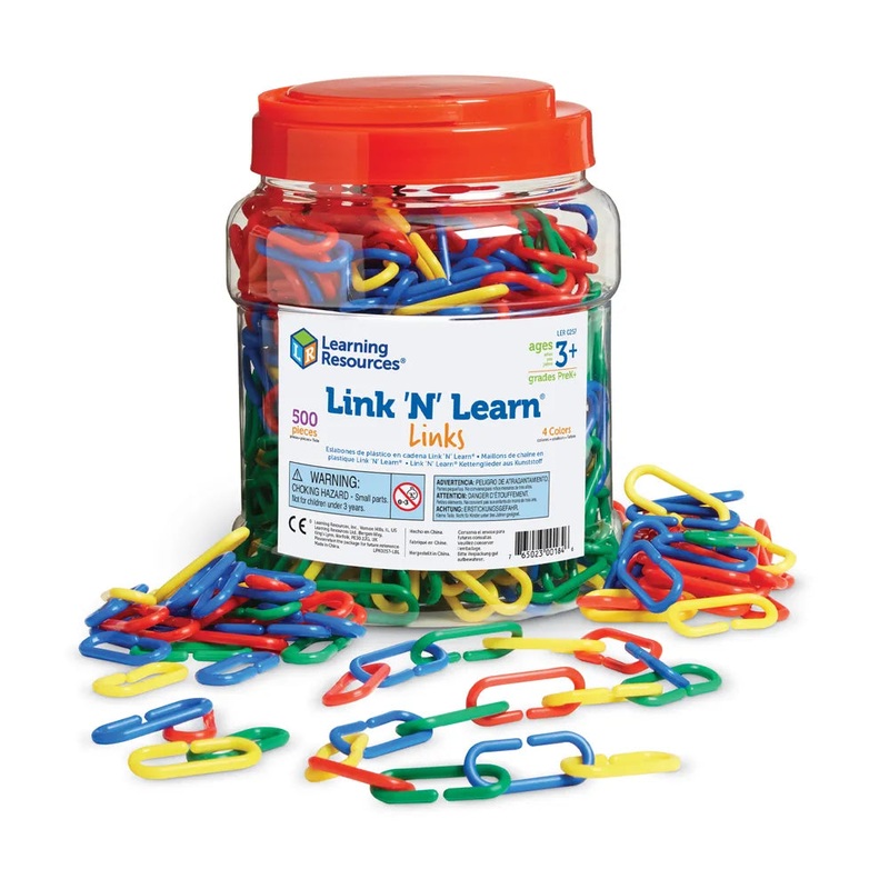 Link ‘N’ Learn Links – 4 Colors, Set of 500