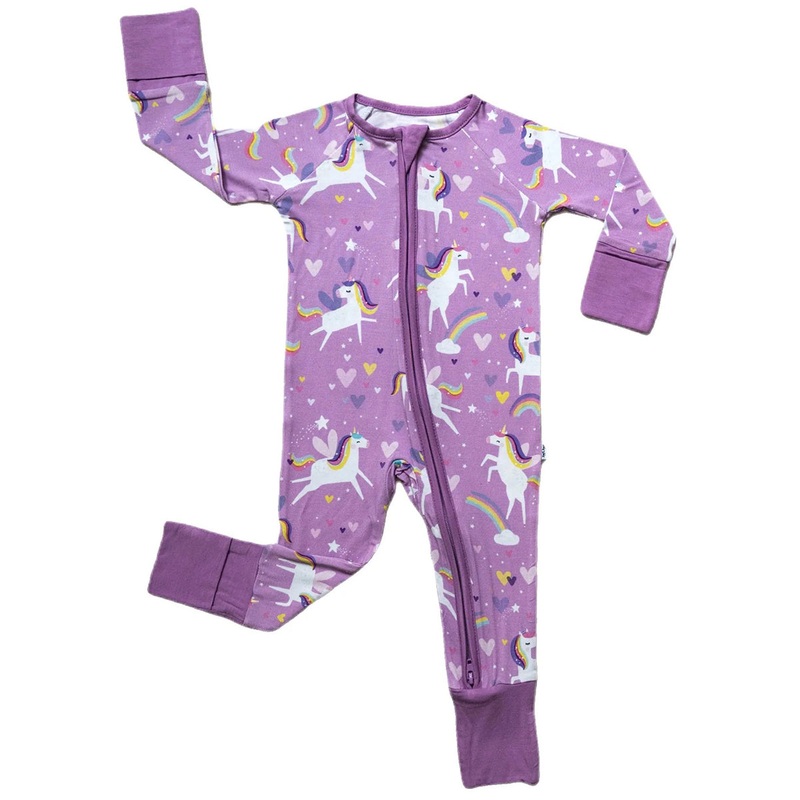 Little Sleepies Bamboo Viscose Zippy – Sienna’s Unicorns, 6 – 12 months