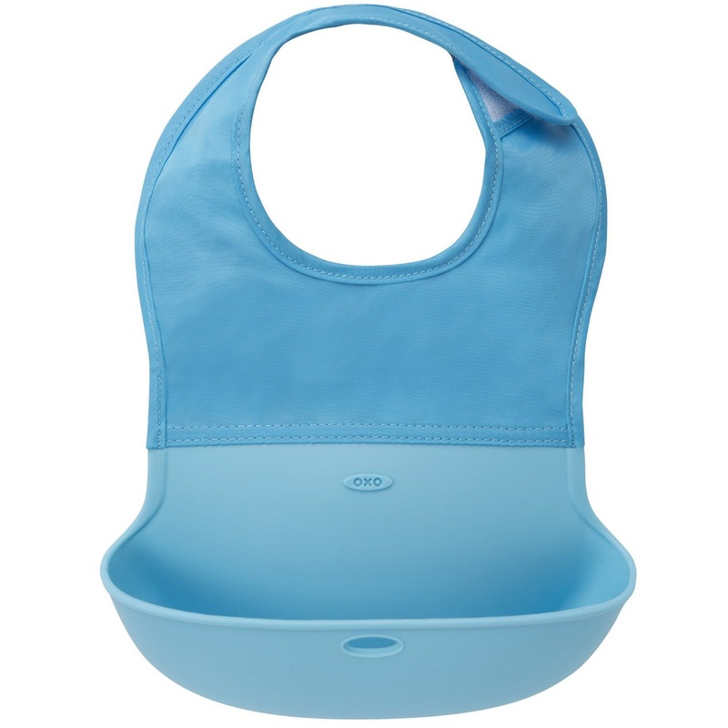 OXO Tot Roll Up Bib – Aqua
