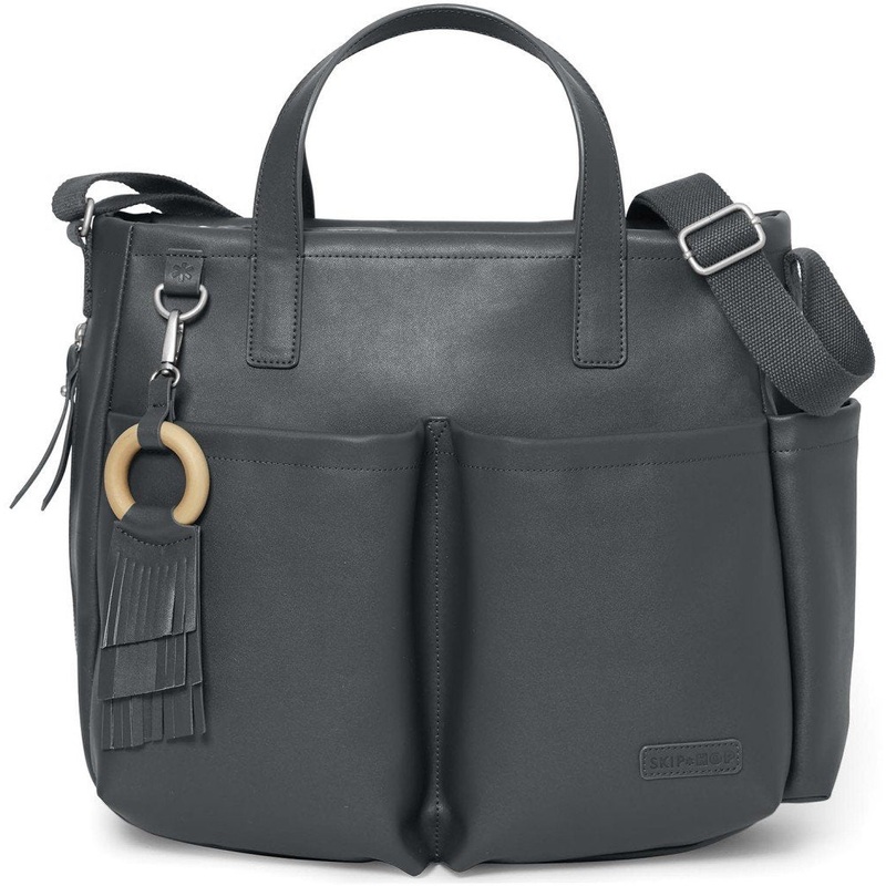 Skip Hop Greenwich Simply Chic Tote Diaper Bag – Smoke