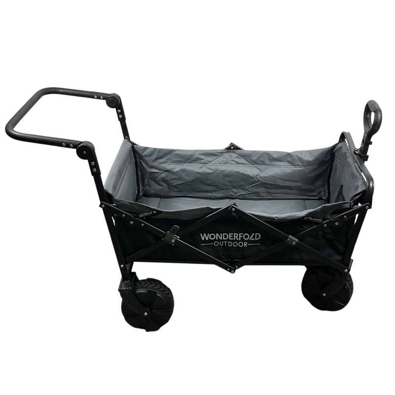 Wonderfold S2 Push and Pull Folding Wagon, Black/Gray, S Series