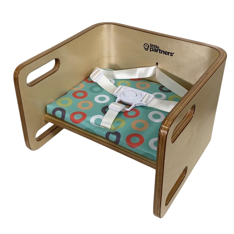 Little Partners 3-in-1 Learning Booster Seat and Step Stool, Natural