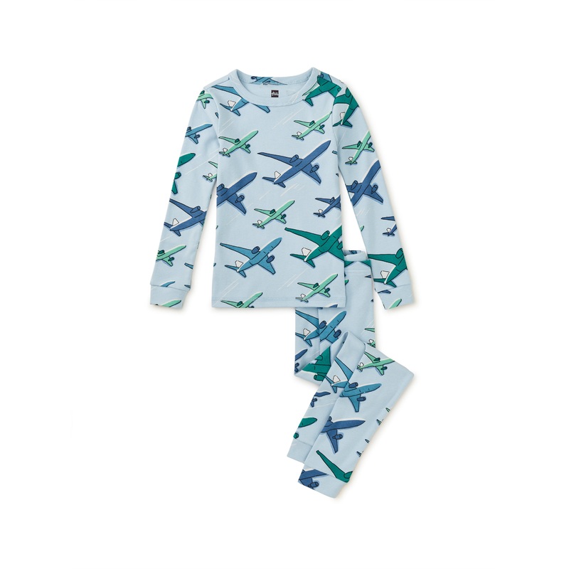 Tea Collection Goodnight Pajama Set – Away We Go Airplanes