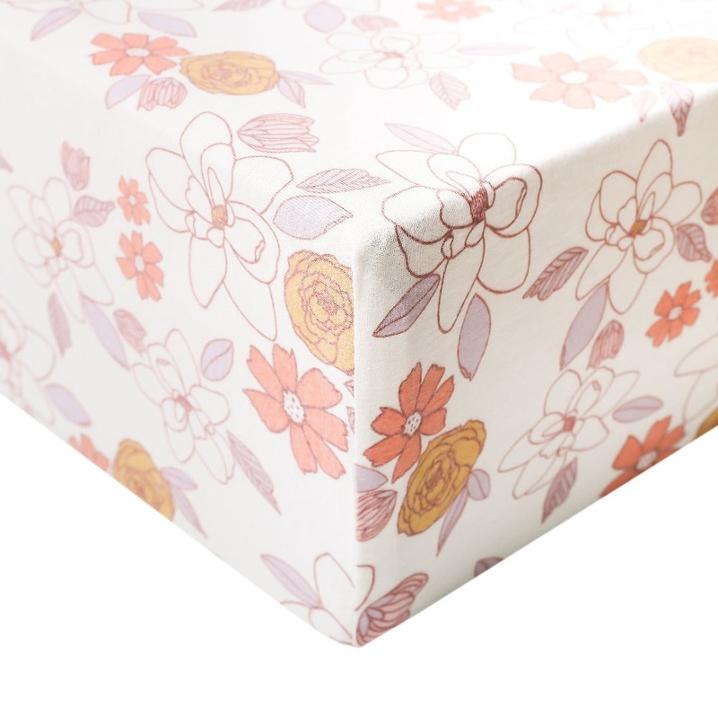 Copper Pearl Premium Knit Fitted Crib Sheet | Ferra