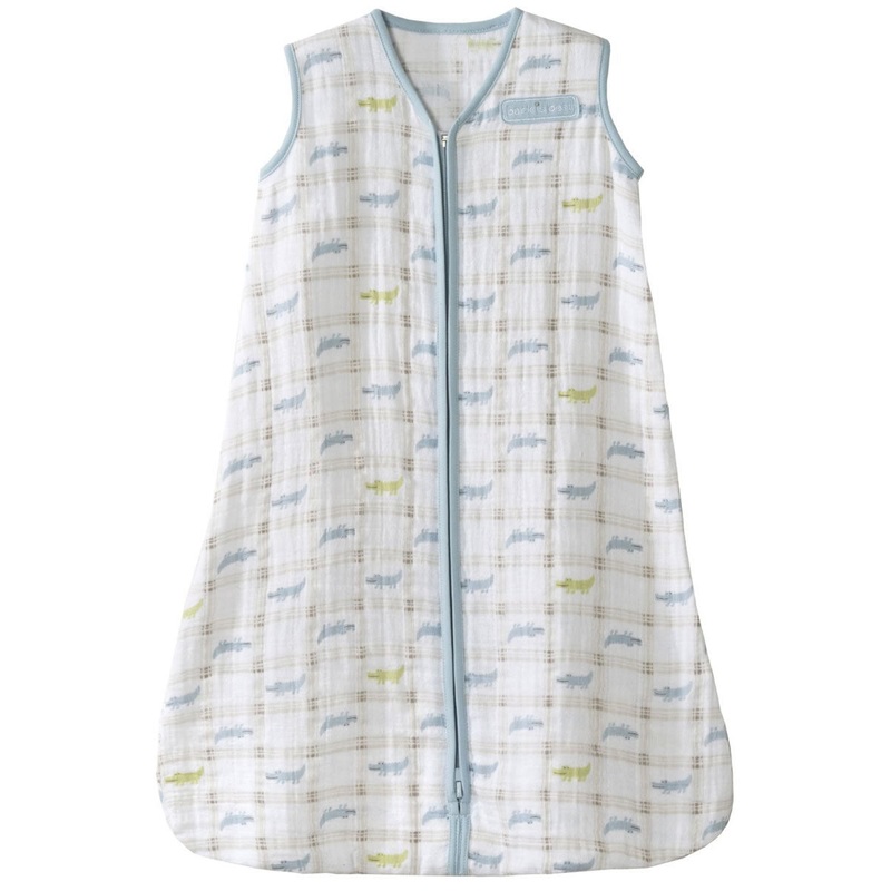 HALO SleepSack Wearable Blanket, Muslin, Gator Plaid, Medium