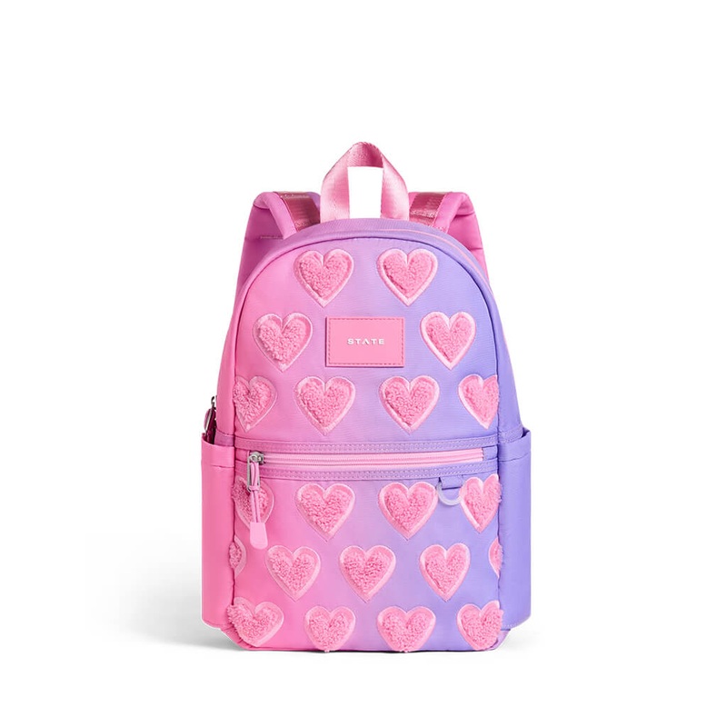 Kane Mini Backpack Ombre Fuzzy Hearts